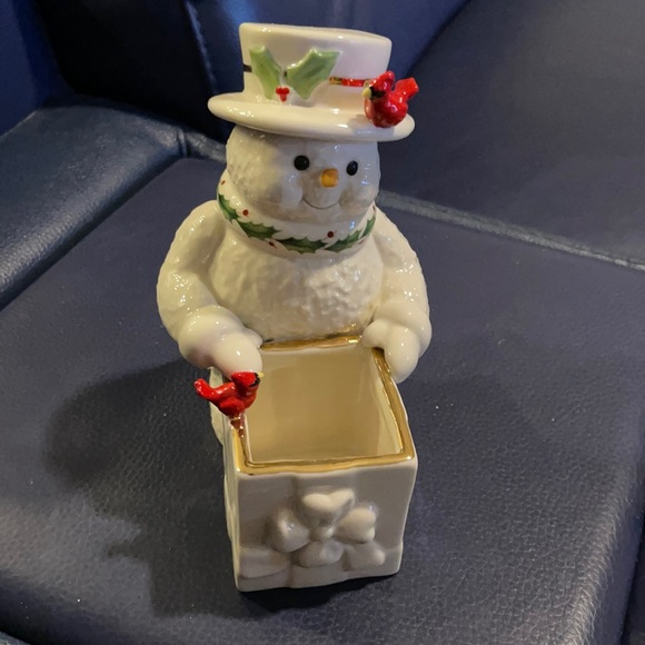 Lenox Other - Lenox Happy Holly Days Snowman Treat Dish